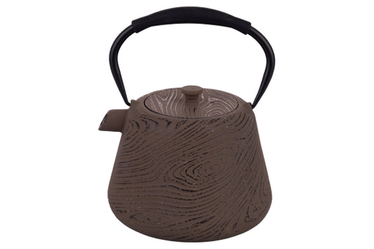 1000ML BROWN CAST IRON TEAPOT - 5928257