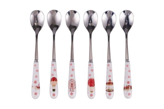 XMAS CIRCUS SET 6 DESSERT SPOONS - 5928511