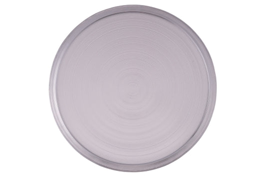 MODERN DINNER PLATE 27CM CLEAR GLASS - 5928817