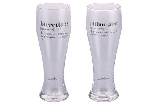 VICTIONARY SET 2 BEER GLASSES 480ML - 5928839