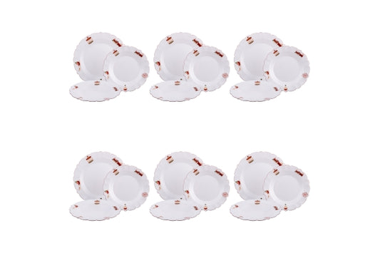 XMAS CIRCUS TABLE SET 18 PCS OPALINE - 5929364
