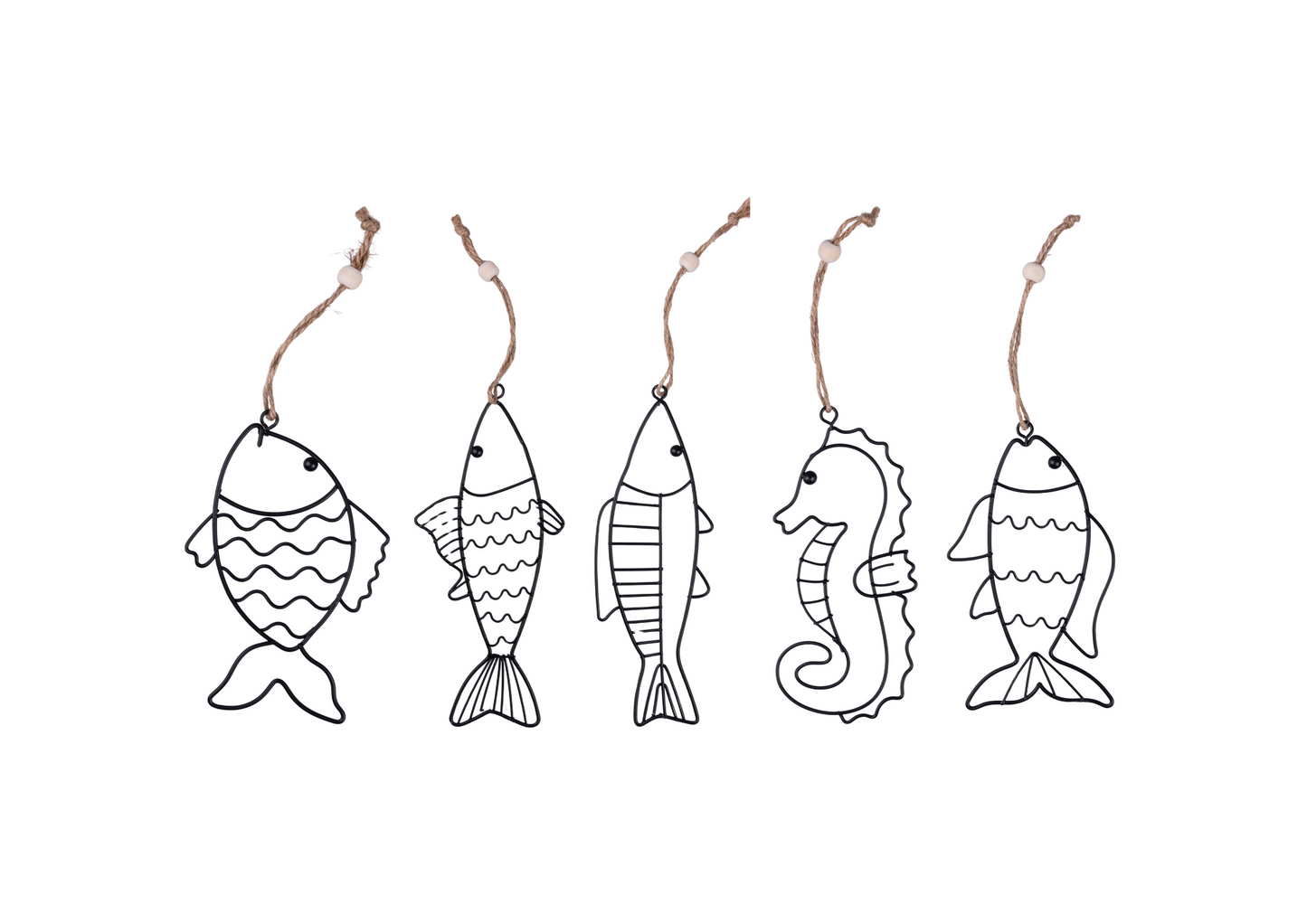 METAL FISH HANGERS 5 ASS - 5921873